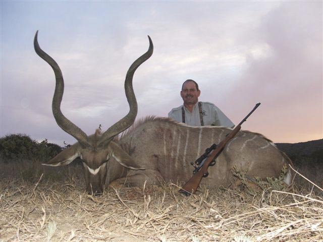 Mr John Murdoch And Kudu Taken With FN Mauser And Woodleigh 366 286gr Weldcore Protected Point Soft Nose Bullet